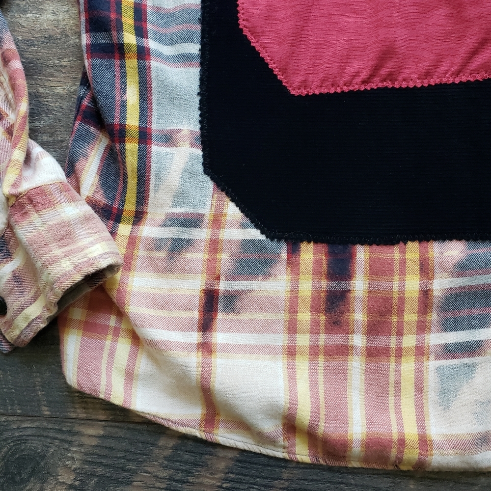 Custom bleached Carolina Gamecocks flannel - Picture 7 of 9